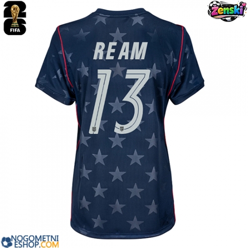 Ženski Nogometni dresi Združene države Tim Ream #13 Gostujoči SP 2026 Kratek Rokav